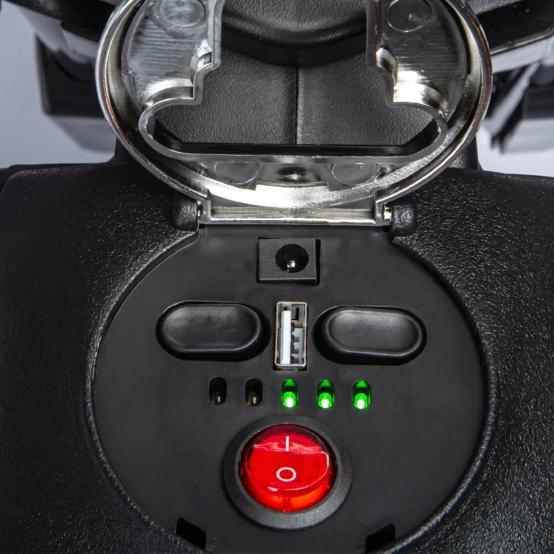 AIYAPLAY Motocicletă Electrică pentru Copii 3-8 Ani, 2 Motoare 12V, Roți Ajutătoare Detașabile, 30 kg, Galben