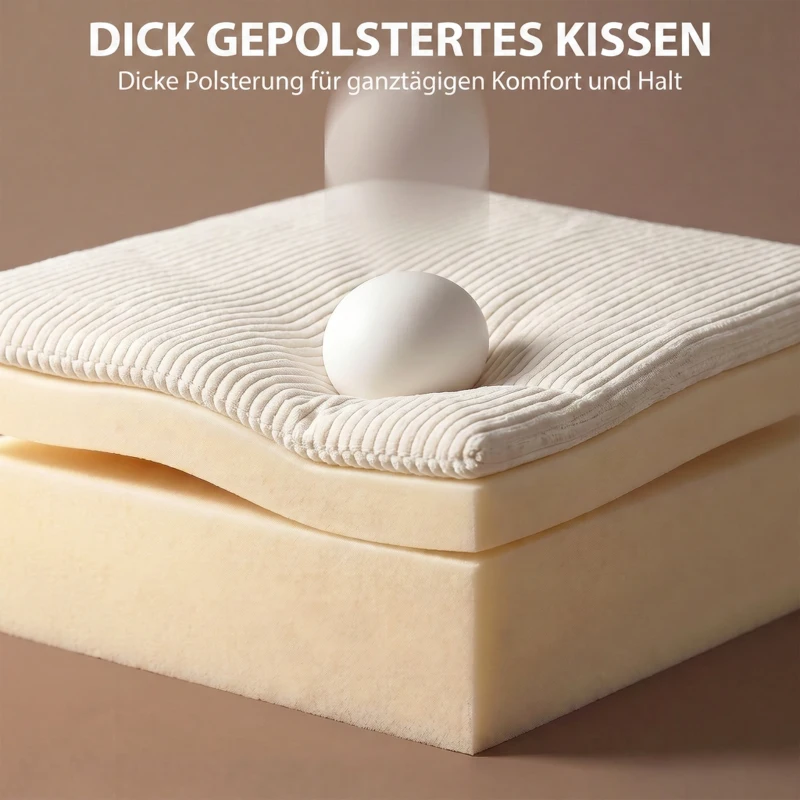 HOMCOM Schlafsofa mit verstellbarer Rückenlehne, Bettfunktion, verstecktem Stauraum und Cordbezug, Beige