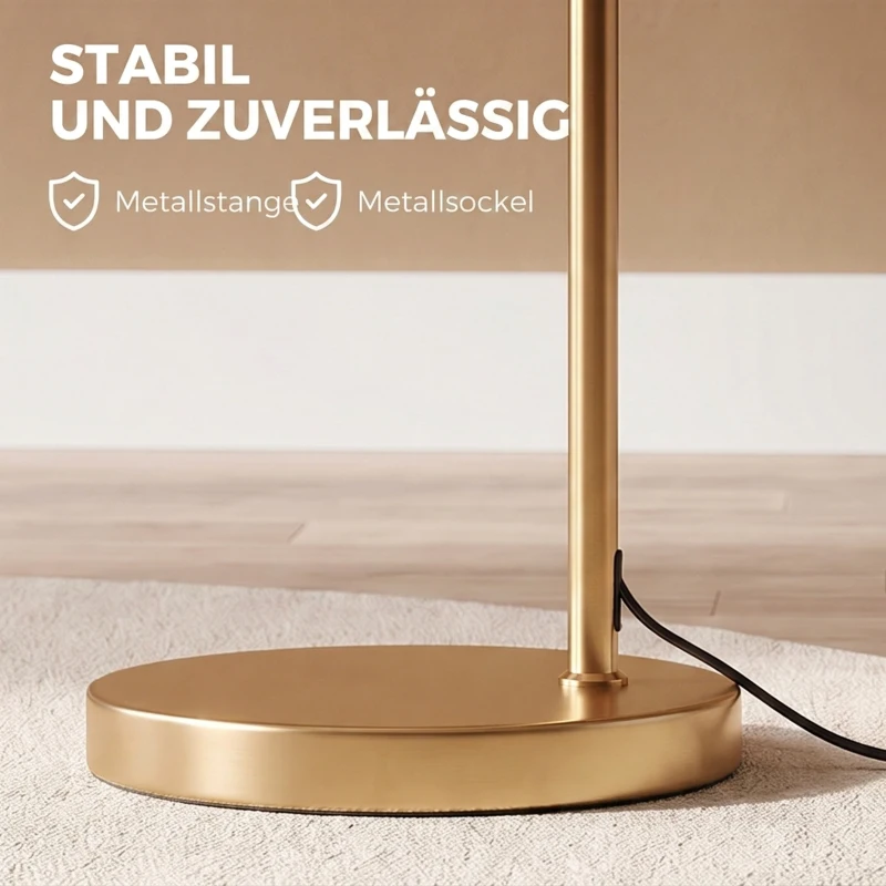 Vloerlamp staande lamp E27-fitting voor woonkamer metaal staal linnen(m-7)