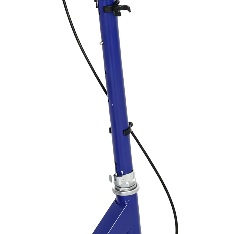 AIYAPLAY Trottinette enfants 3 à 8 ans, trottinette pliable à 2 roues LED roues lumineuses, 4 réglages en hauteur, bleu