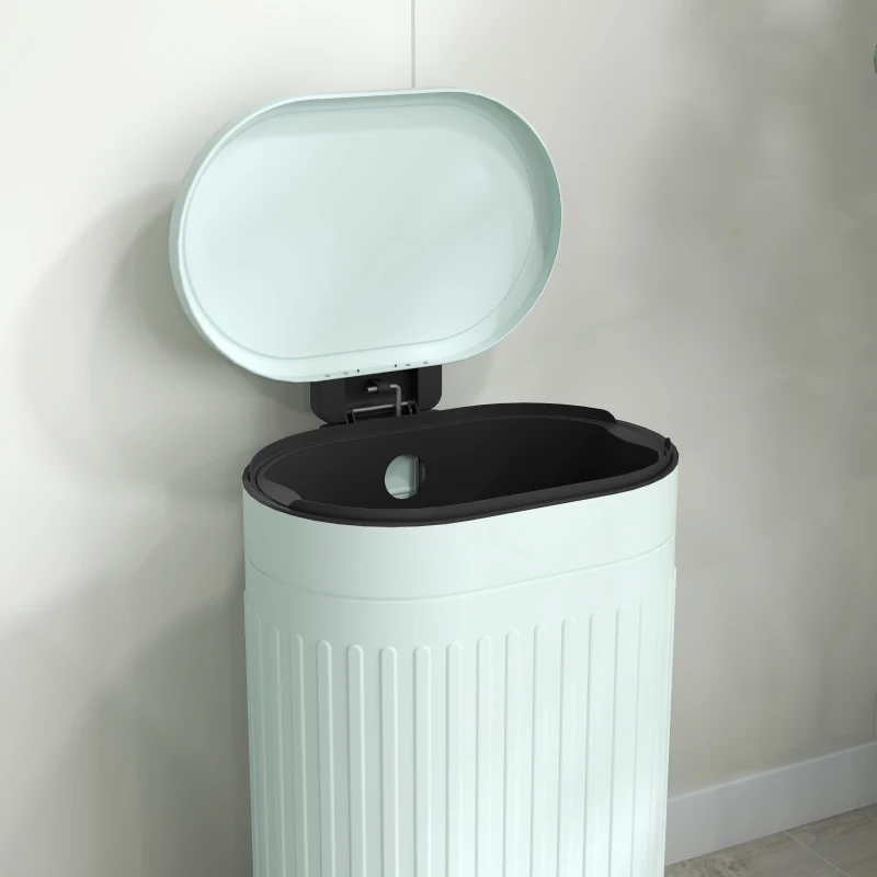 HOMCOM Mülleimer 30L Treteimer mit Deckel Fußpedal herausnehmbarem Inneneimer Soft-Close-Funktion 36,5 x 31,2 x 60,8 cm, Grün