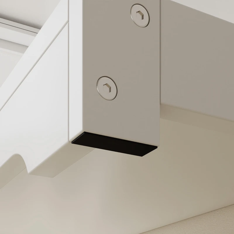 HOMCOM Vitrina Expositora para Coleções com 2 Níveis e Portas em Acrílico para Figuras, 59,5x30x73 cm, Branco