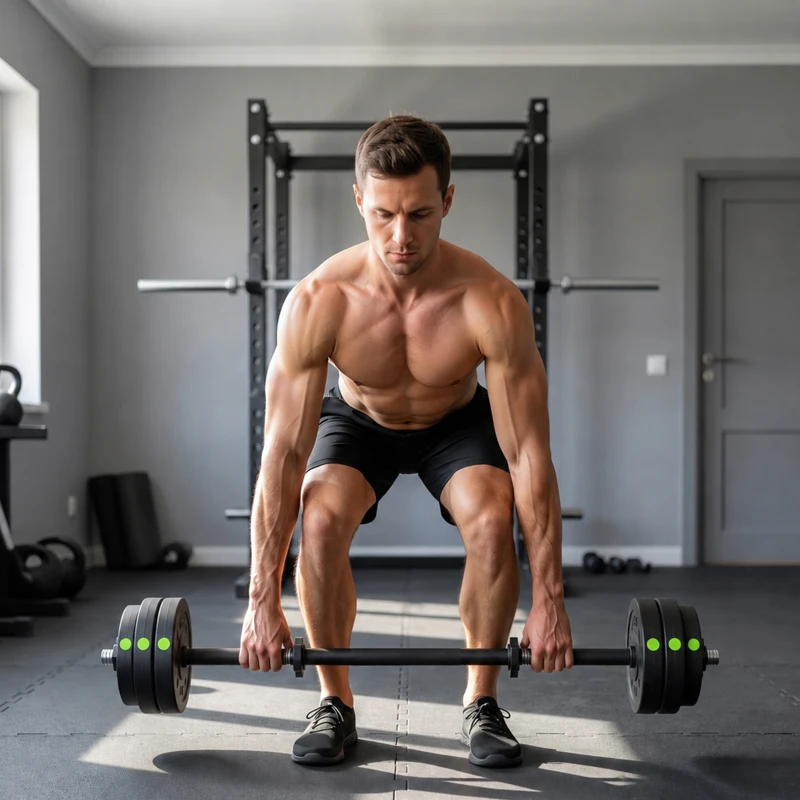 SPORTNOW Adjustable Weight Barbell & Dumbbells Set Free Weights Strength Muscle Exercise Home Gym Training, Black and Green