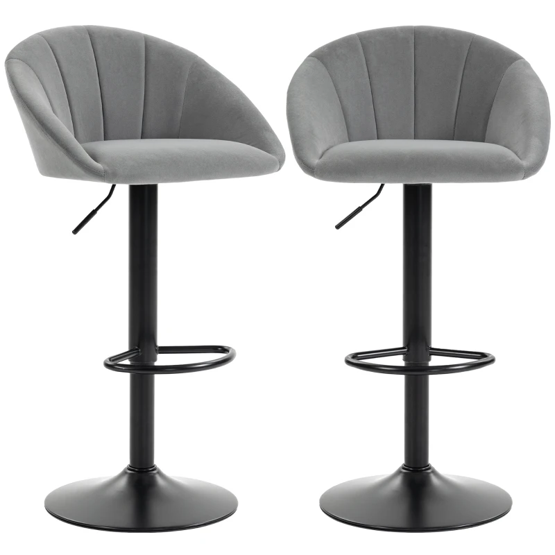 HOMCOM stool counter backs