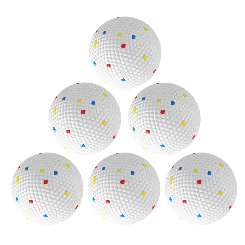 PawHut 6 Pack Dog Balls Toys Fits Aggressive Chewers, Indestructible Teething and Water ETPU Balls for Throw and Fetch