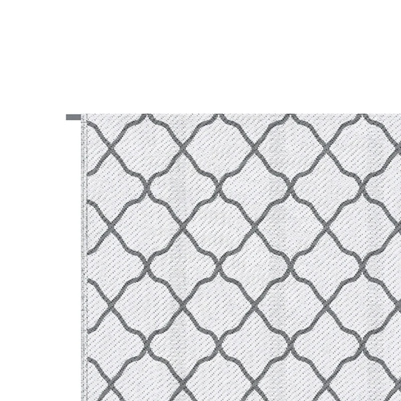 Outsunny Tapis d'extérieur tapis réversible dim. 2,74L x 1,82l m - PP Haute densité 310 g/m² Gris et blanc