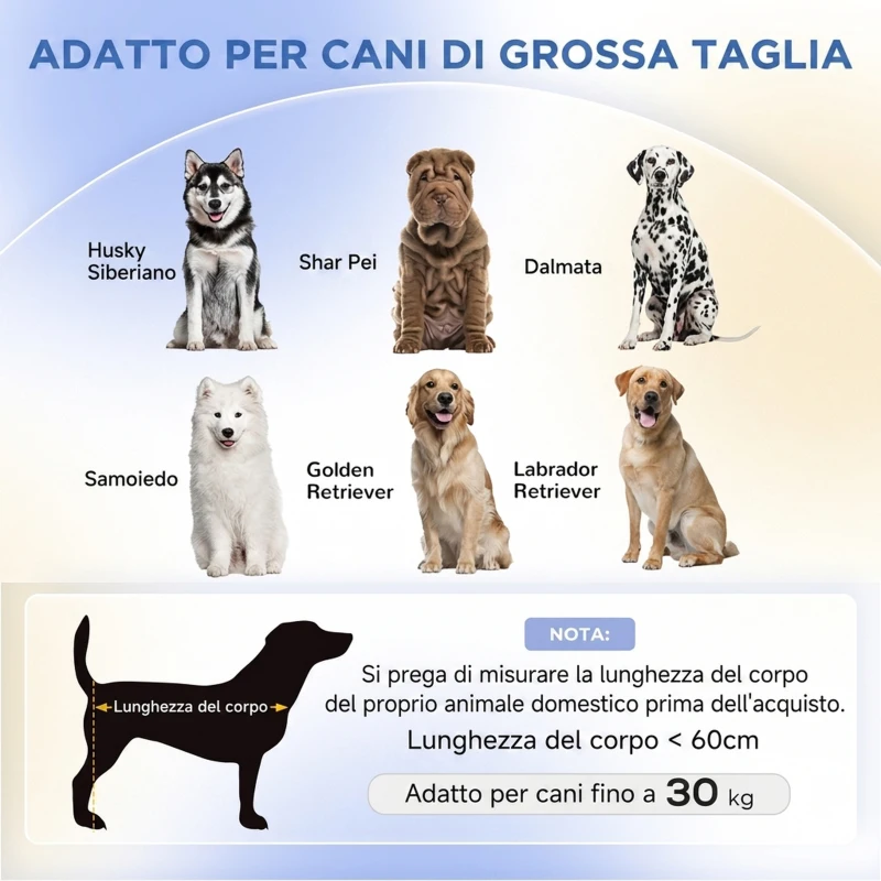 PawHut Divano per Cani di Taglia Grande con Cuscino Sfoderabile, in Poliestere e Legno, 98x67x25 cm, Grigio Scuro