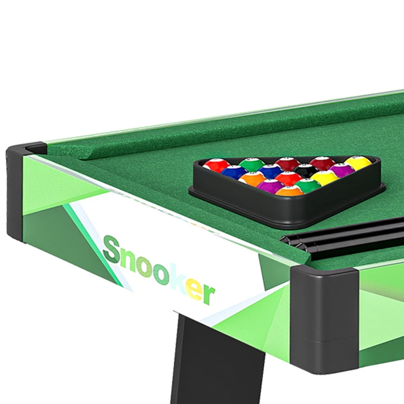 SPORTNOW 104cm Folding Mini Pool Table Set with 2 Cues, 16 Balls, Chalk, Triangle, Brush, Green