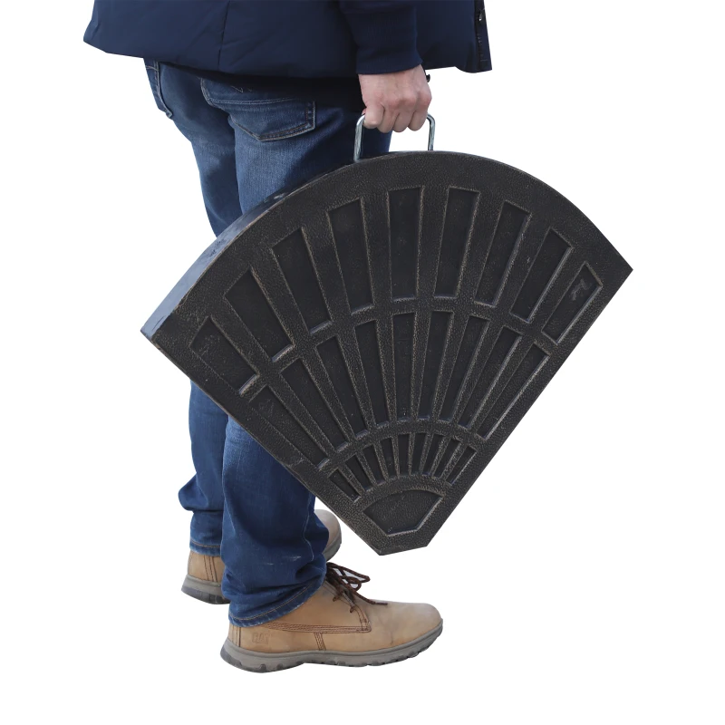 Outsunny Gewichten voor zonneschermvoet, zonnescherm, 2-delig. Set met handvat kunsthars 30 kg