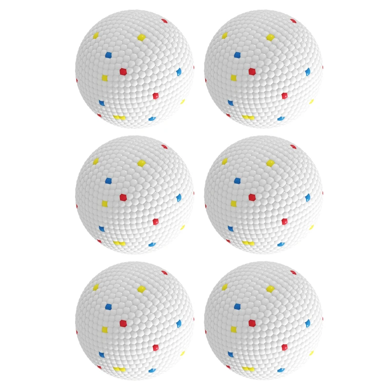 PawHut 6 Pack Dog Balls Toys Fits Aggressive Chewers, Indestructible Teething and Water ETPU Balls for Throw and Fetch