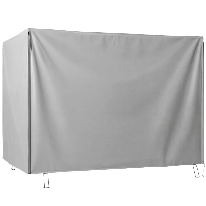 Outsunny 205 x 124cm Three-Seater Swing Chair Protective Cover Grey