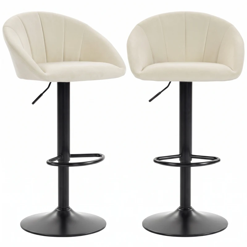 HOMCOM stool counter backs