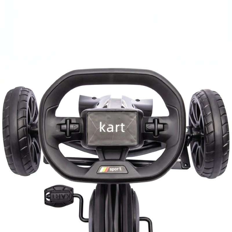 HOMCOM Kart cu Pedale pentru Copii 3-8 Ani, cu Scaun Reglabil