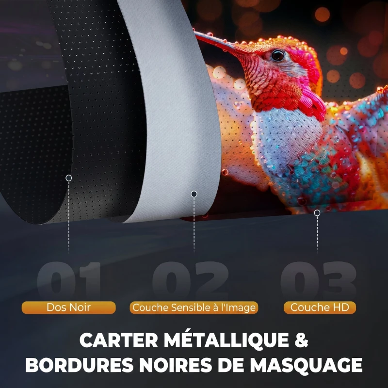 HOMCOM Écran de Projection avec Ttrépied Pliable 84 Pouces 4K HD 16:9, 200Lcm, Écran Vidéoprojecteur Portable, Hauteur Réglable