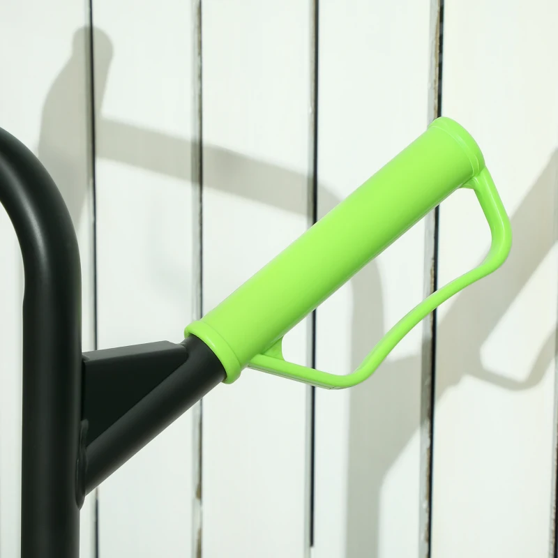 DURHAND Carretilla Plegable para Escalera con Ruedas Carga 120kg Carretilla de Mano Portátil para Entrega Almacenes Verde