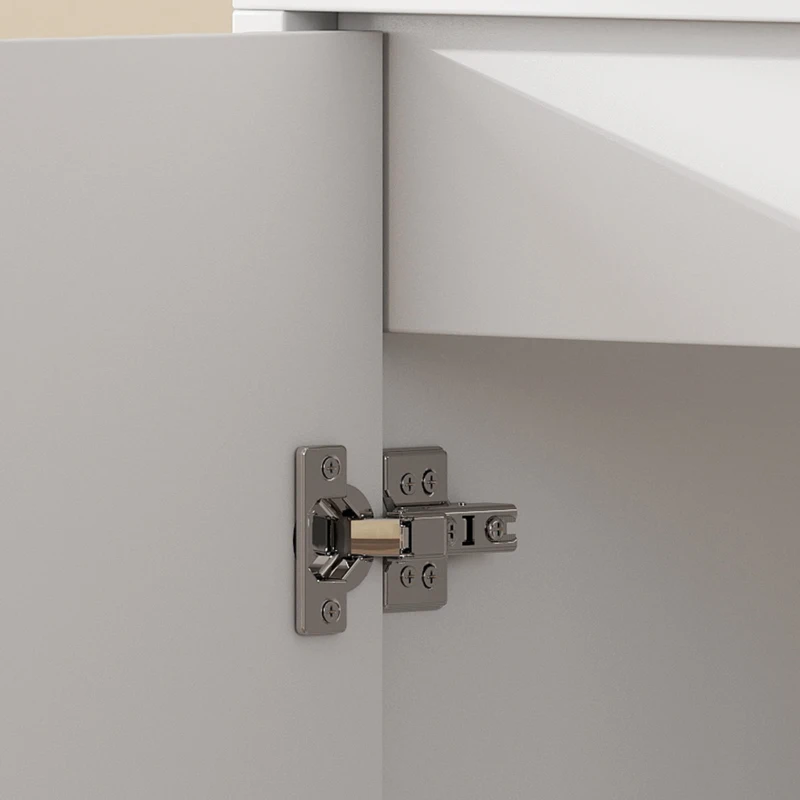 HOMCOM Voorraadkast 175 cm met opbergruimte, keukenkast met soft-close deuren en verstelbare planken, wit