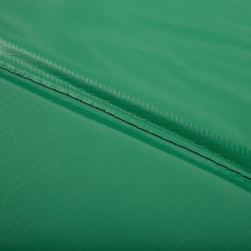 HOMCOM Cubierta de Protección Acolchada Borde de Seguridad para Trampolines Cama Elástica con Diámetro Ø305 cm Sin Agujeros para Poste Verde