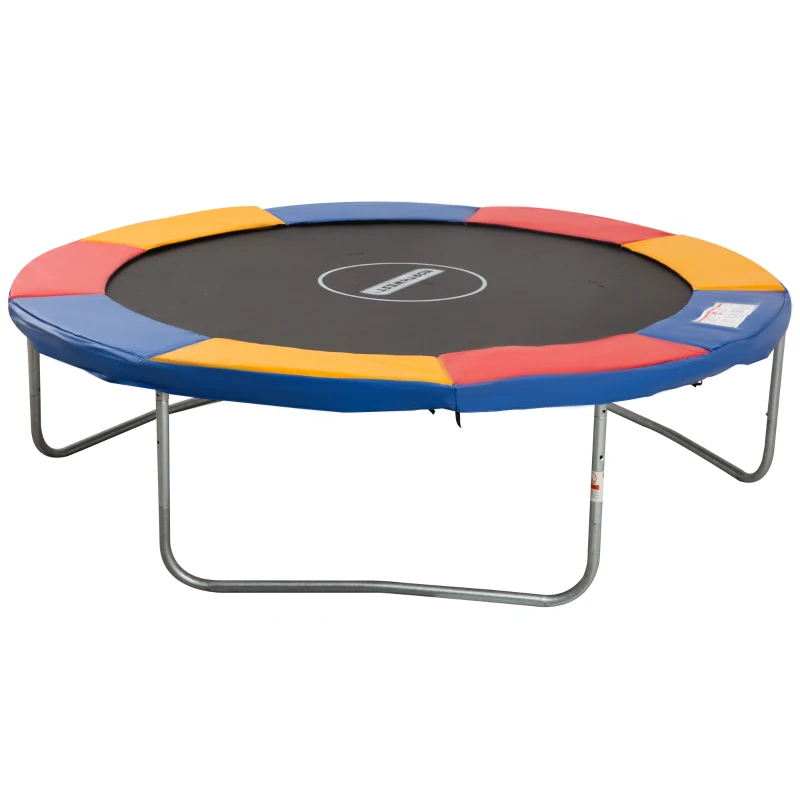 HOMCOM Cubierta de Protección Acolchada Borde de Seguridad para Trampolines Cama Elástica con Diámetro Ø305 cm Sin Agujeros para Poste Multicolor