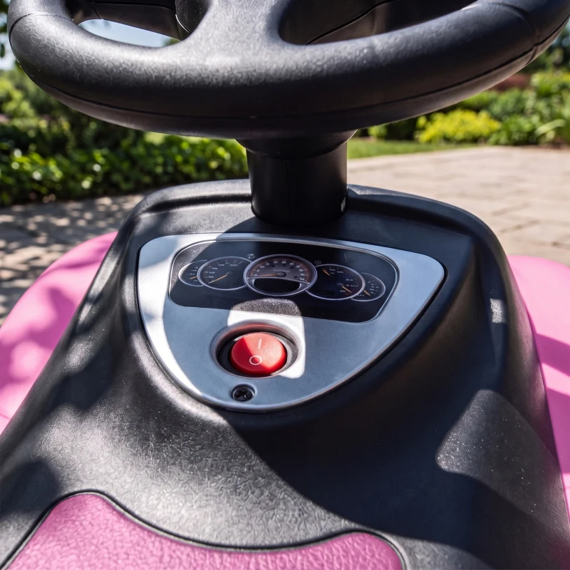 AIYAPLAY Rutschauto Kinder Porsche Rutschfahrzeug mit Hupe Licht Motorgeräuschen, für 18–36 Monate, Rosa