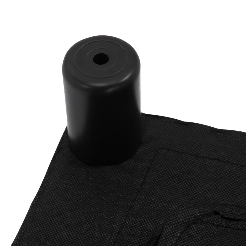 HOMCOM Taburet dreptunghiular tapițat cu piele ecologică albă, ideal pentru living și hol, 40x30x24 cm