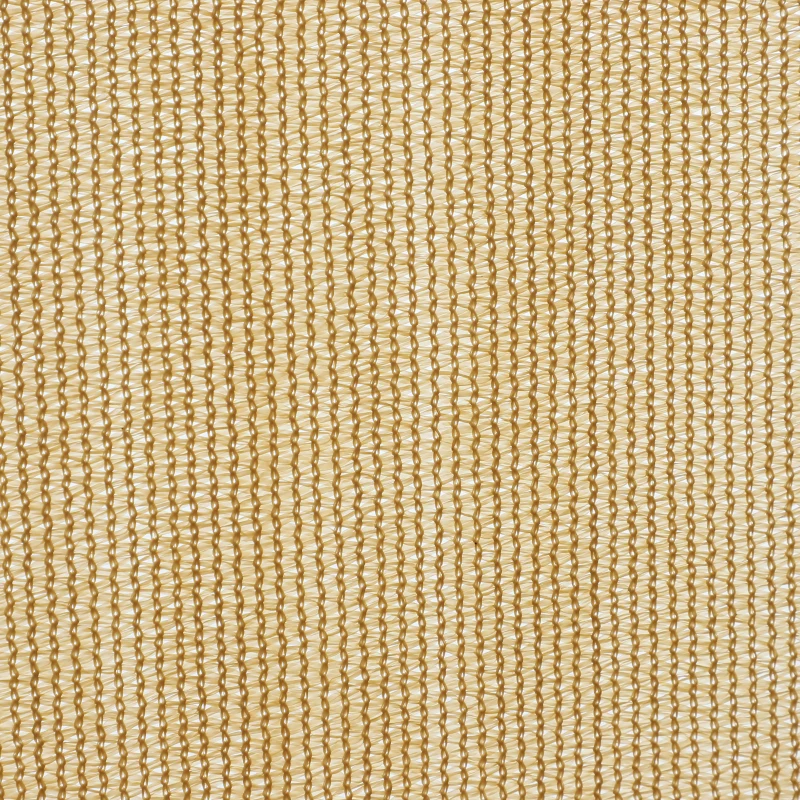 Outsunny Tenda Parasole Quadrata per Esterni in HDPE Traspirante, Protezione Raggi UV 95%, 360x360 cm