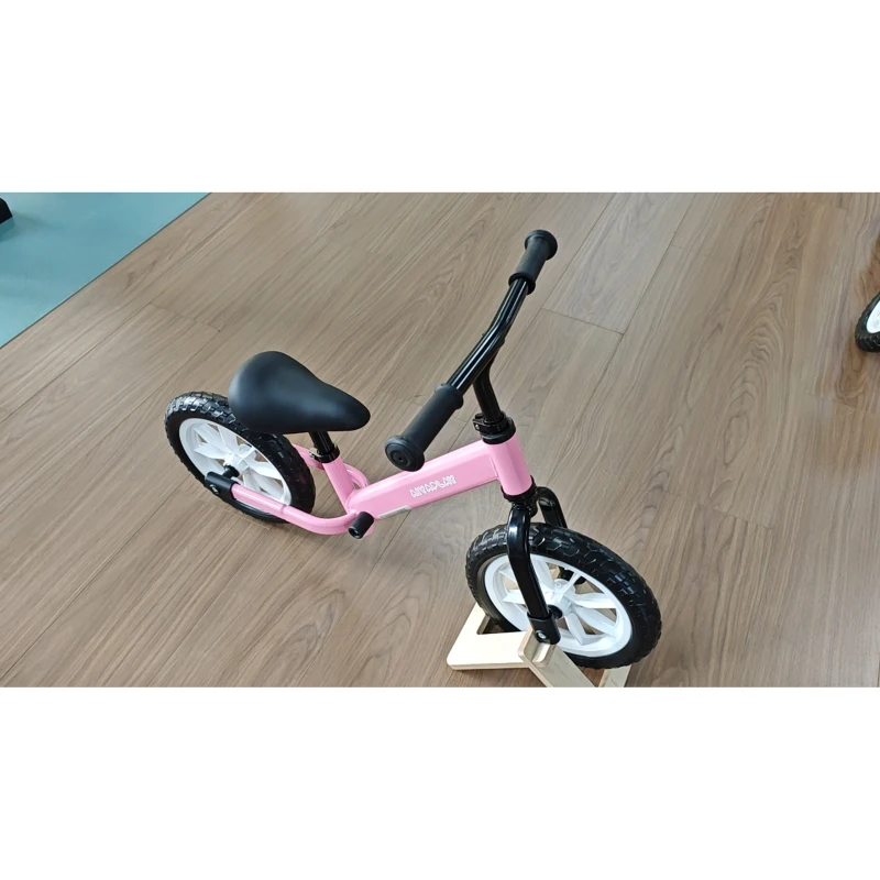 AIYAPLAY Draisienne Enfant 2-5 Ans, Roues Lumineuses, Siège Guidon Réglables, Pneus EVA Silencieux, Charge 50kg, 84x40x57cm, Rose