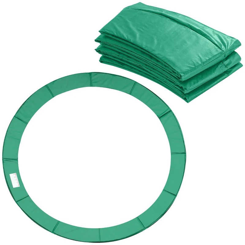 HOMCOM 12FT Trampoline Spring Cover, Plastic Trampoline Pad Replacement Safety Guard, Green