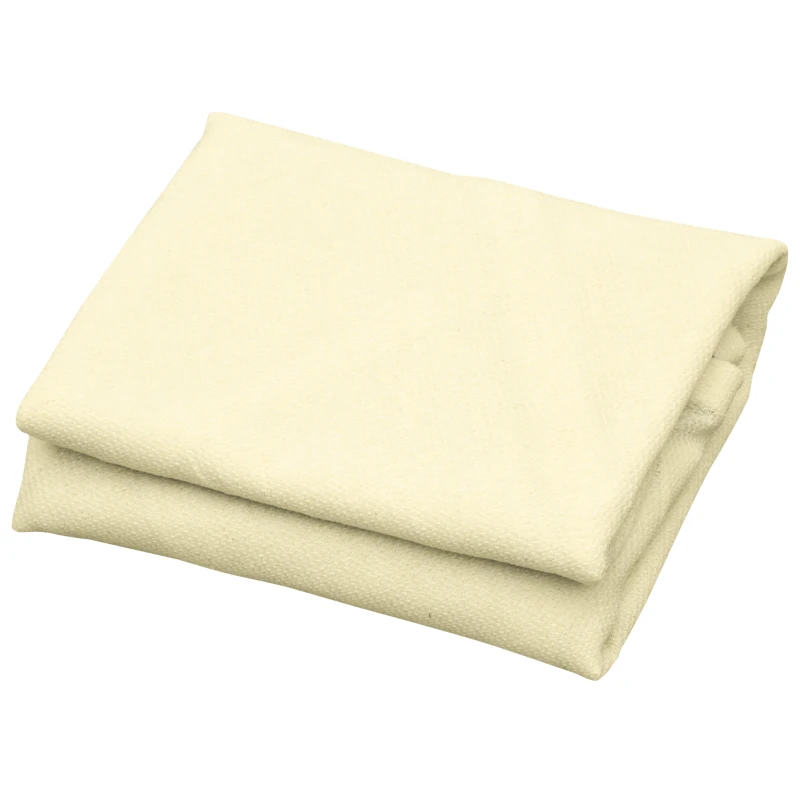 Outsunny Voile d'ombrage rectangulaire 3 x 3 m polyéthylène Haute densité Protection UV Avec sac de rangement - Coloris crème