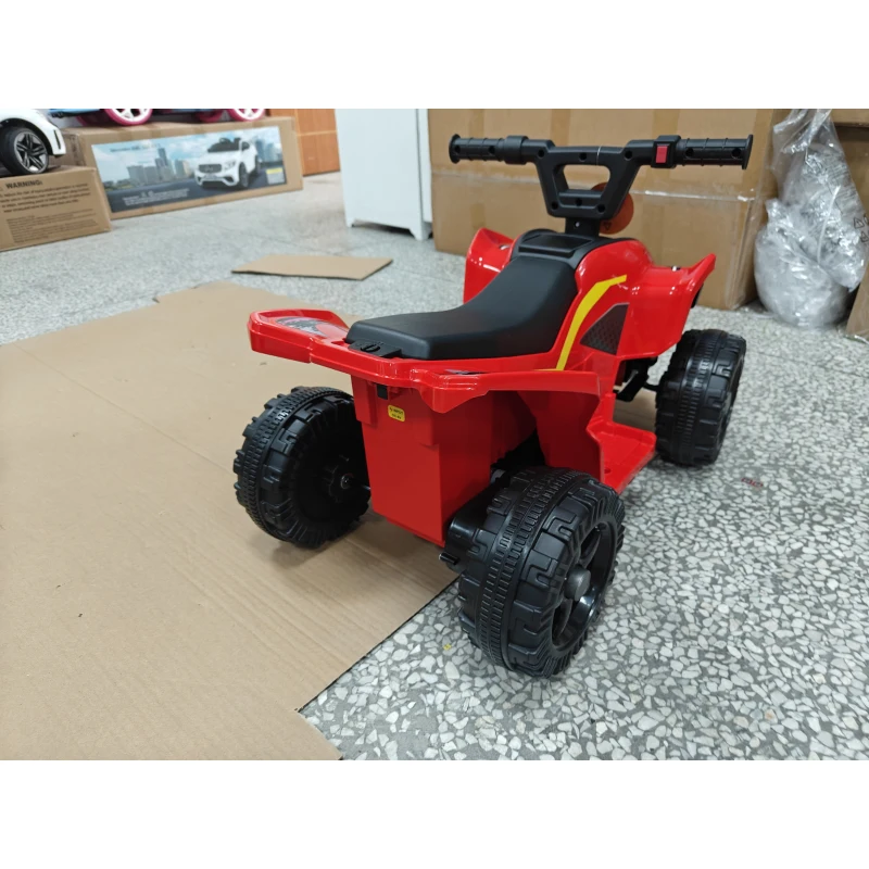 AIYAPLAY ATV Electric pentru Copii 18-48 Luni, 6V, 2 km/h, Sarcină 25 kg, Roșu
