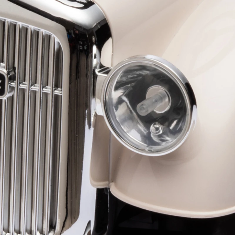 AIYAPLAY Porteur enfants voiture véhicule à pousser multi-équipée 12-36 mois coffre klaxon style vintage blanc crème(m-12)