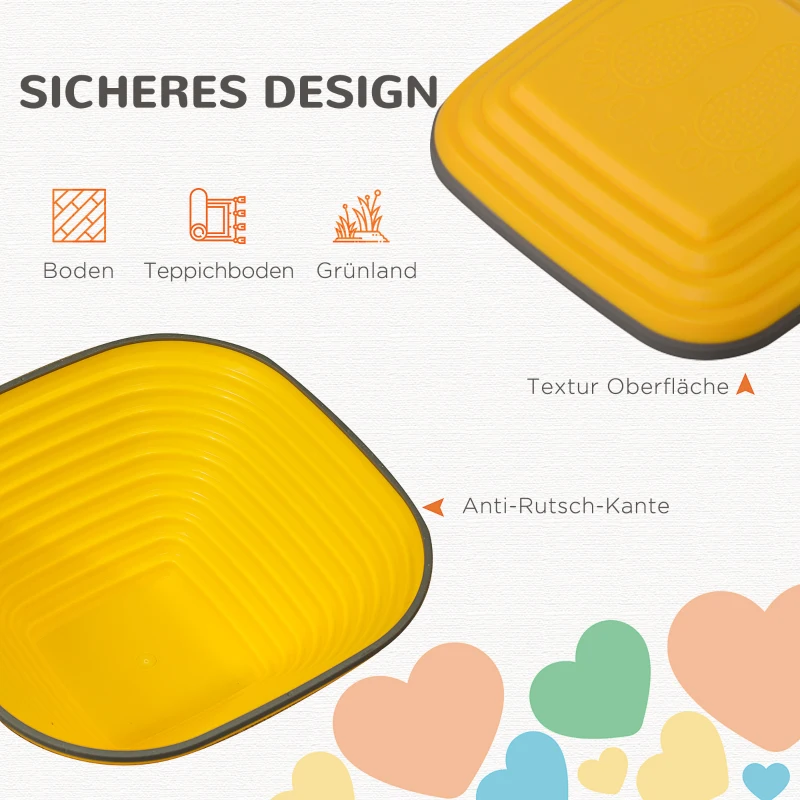 AIYAPLAY Balansstapstenen voor Kinderen, 6 Delig, Antislip, Obstakelstenen voor Motorische Ontwikkeling, Kunststof, Kleurrijk