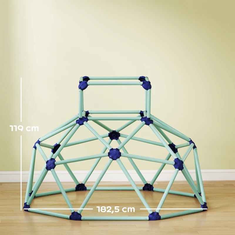 AIYAPLAY Klimkoepel Ø182,5 cm UV-bestendig, waterdicht klimkoepel voor kinderen tot 90 kg, voor 3-8 jaar kunststof blauw