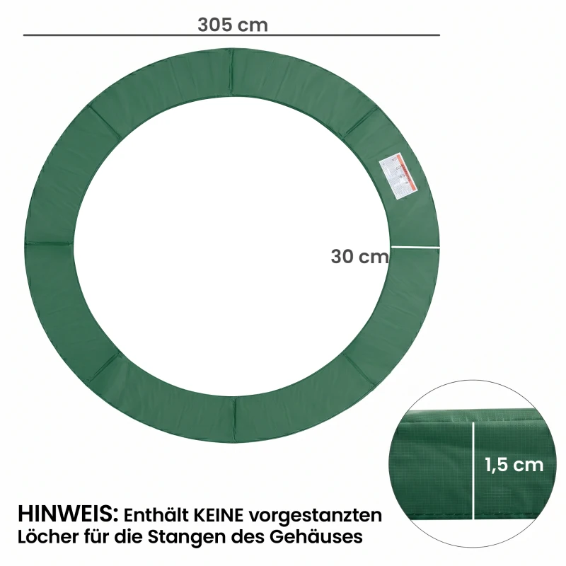 HOMCOM Randafdekking veerafdekking randbescherming voor trampoline 305 cm