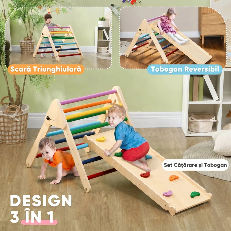 AIYAPLAY Joc de Cățărare pentru Copii 18-48 Luni, Multicolor