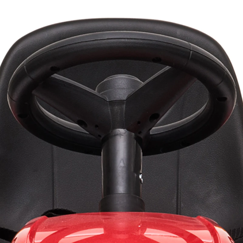 HOMCOM Tracteur électrique avec remorque amovible, pour enfants de 3 à 6 ans avec télécommande MP3 musique affichage lumières