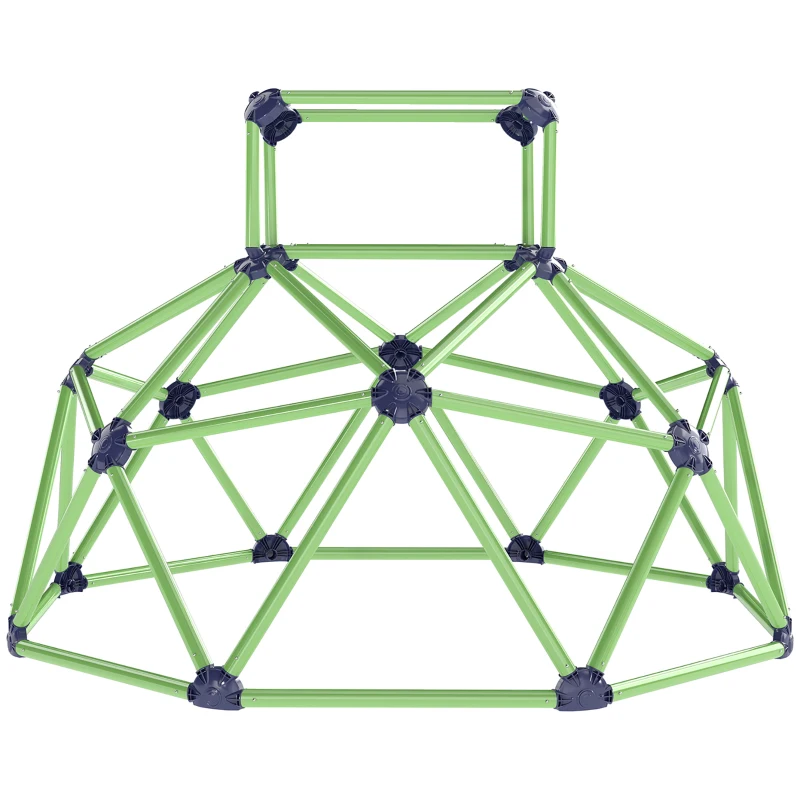 AIYAPLAY Joc de Cățărat pentru Copii 3-8 Ani, Cupolă cu Margini Rotunjite, din PP, 182,5x182,5x119 cm, Verde și Violet