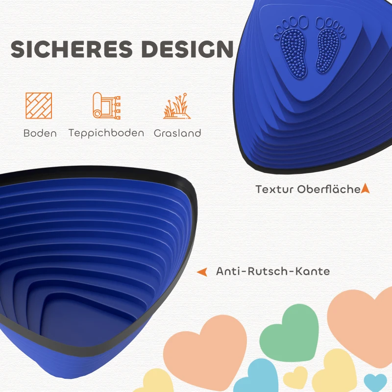 AIYAPLAY 9-delige Trittsteinen, antislip ontwerp, voor binnen & buiten, stapelbaar, Kleurrijk