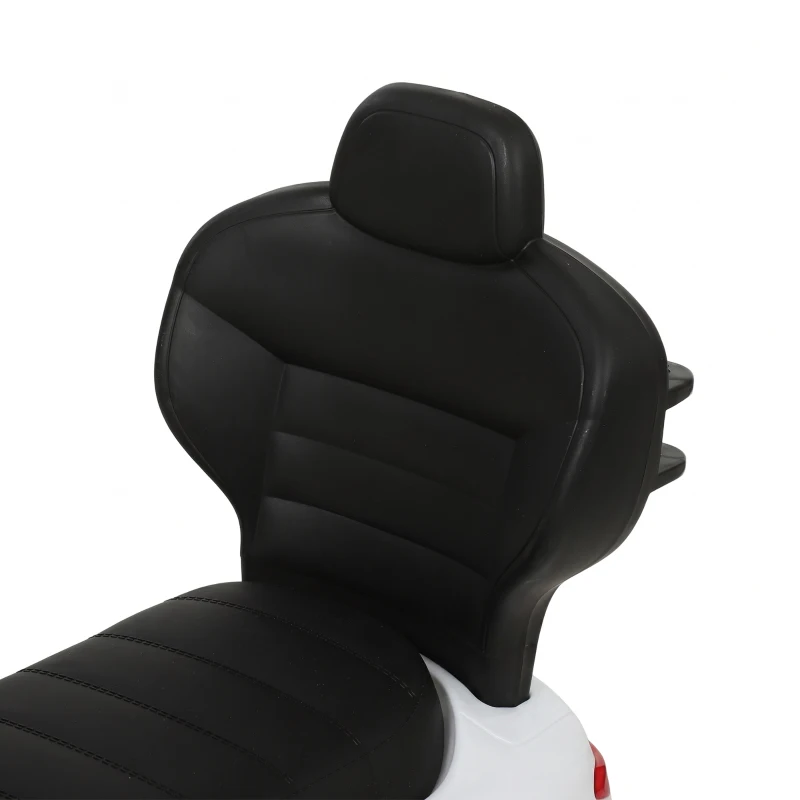AIYAPLAY Porteur Enfants 3 en 1 Mercedes-Benz sous Licence, Garde-Corps, Espace de Rangement, Klaxon, 83x40x90cm, Blanc