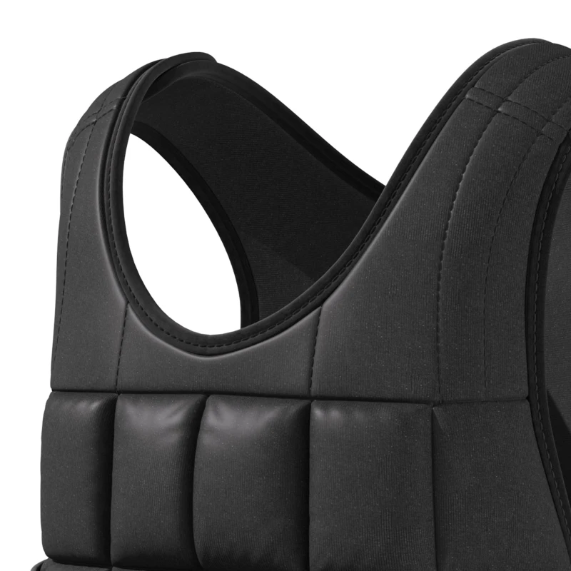 HOMCOM Gewichtsvest 10 kg, verstelbaar trainingsvest met uitneembare gewichten, zwart