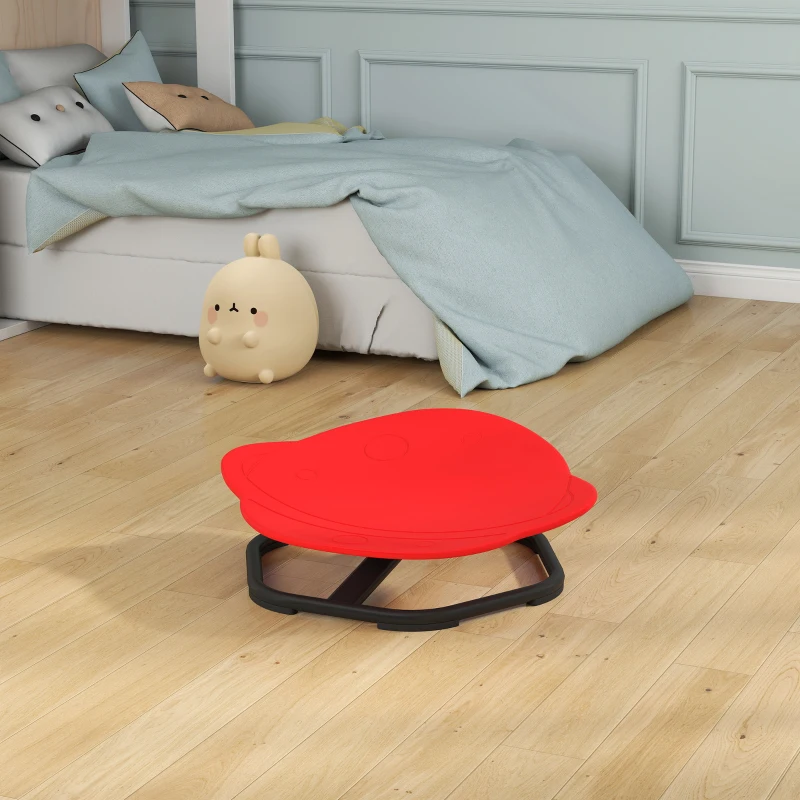 AIYAPLAY Planet-Shaped-kids Swivel Chair, Sensory Spinning Chair for Balance, Coordination Training, Red