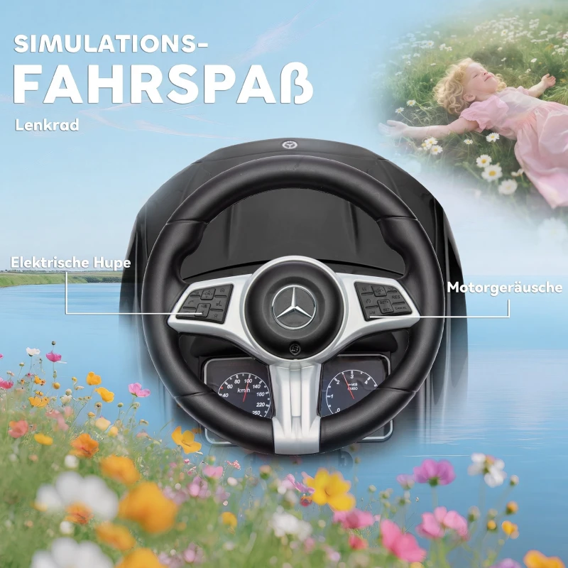 AIYAPLAY 2-in-1 loopauto met duwstang, veiligheidsbeugel, opbergruimte, claxon en stuur