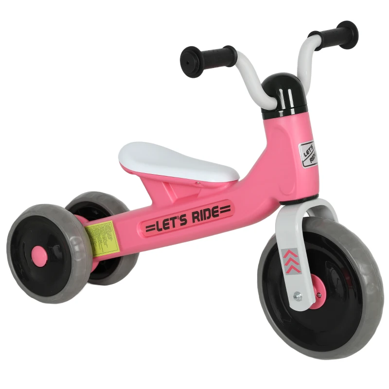 AIYAPLAY Bicicleta sin Pedales para Niños de 12 a 36 Meses con Ruedas Silenciosas y Manillares con Giro Limitado a 60°, Rosa