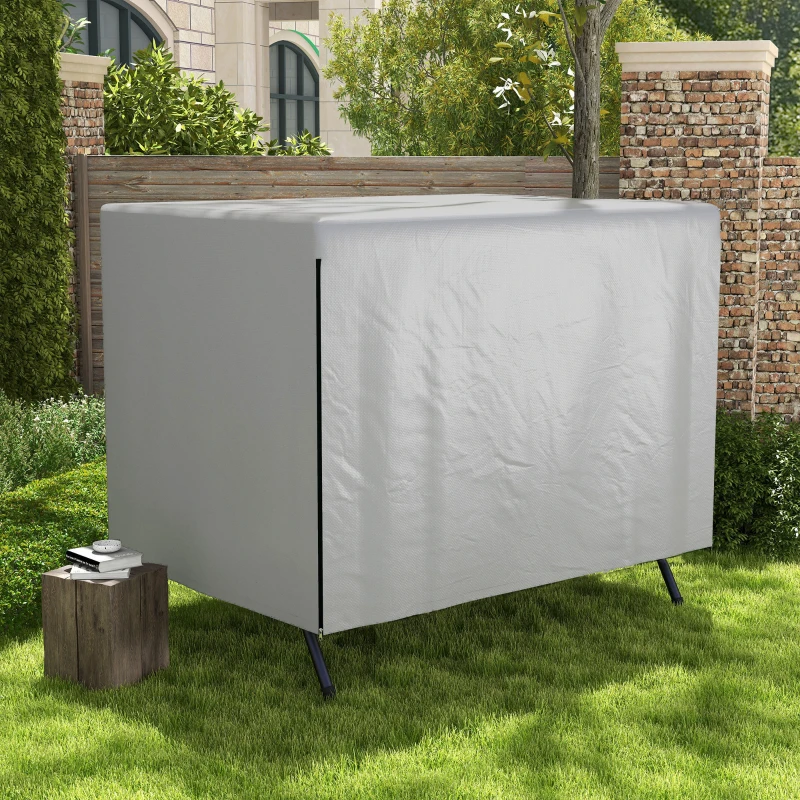 Outsunny Funda Protectora Impermeable para Balancín de Jardín 3 Plazas con Cremallera Antipolvo y Antiviento 215x155x150 cm