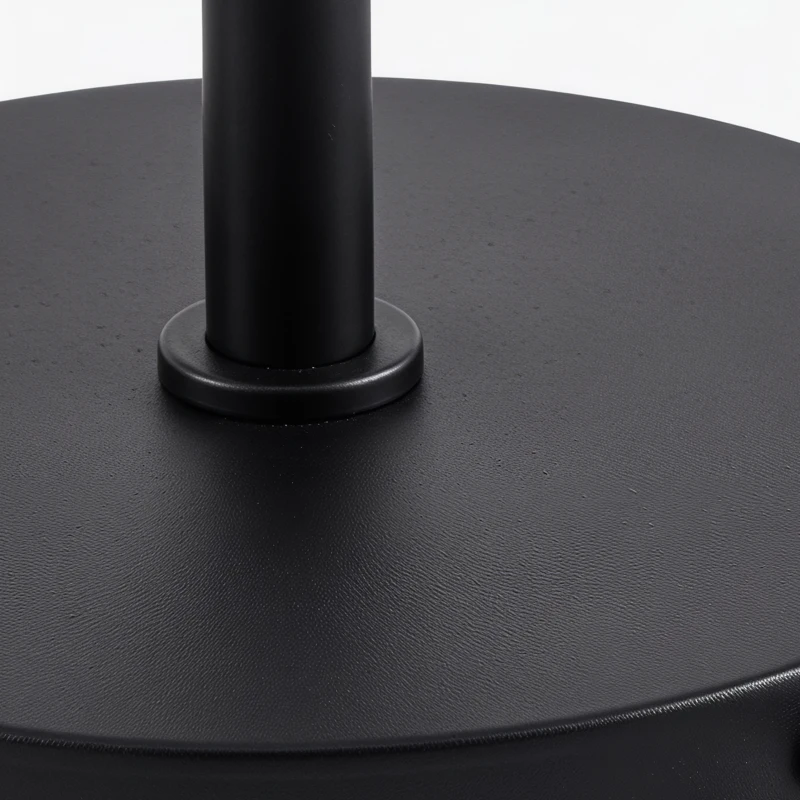 HOMCOM Vloerlamp met afstandsbediening, in hoogte verstelbaar, stoffen kap, metalen standaard, instelbare helderheid, voetschakelaar, zwart