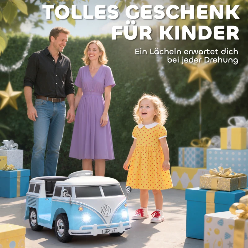 AIYAPLAY Kinder Elektroauto, 12V Kinderfahrzeug mit MP3, Doppelmotor, Elektrofahrzeug mit Hupe, Sanftanlauf, 89x49x41,5 cm, Blau