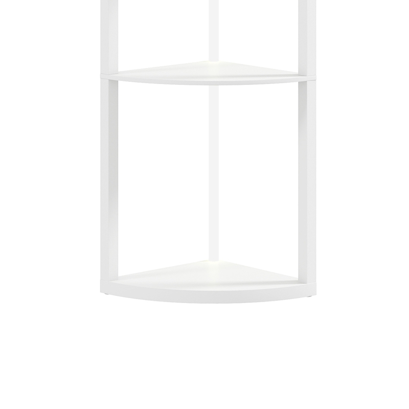 HOMCOM LED vloerlamp met 5 planken, dimbaar, RGB-kleurwissel en afstandsbediening