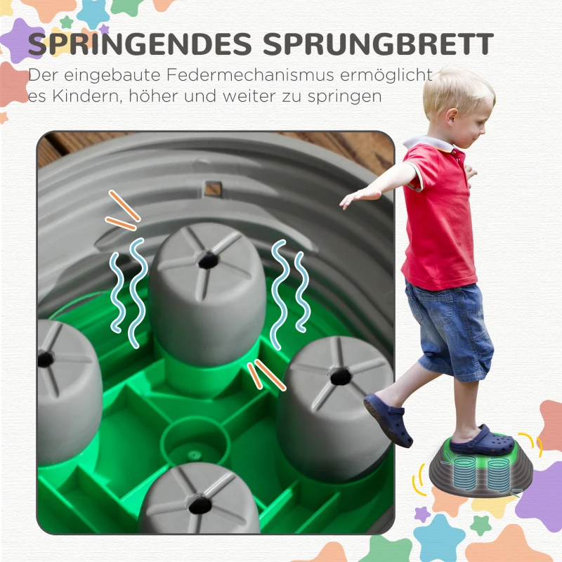 ZONEKIZ Stapsteenset voor kinderen vanaf 3 jaar, 11 stenen, antislip, tot 80 kg, ontwerp met zeesterren