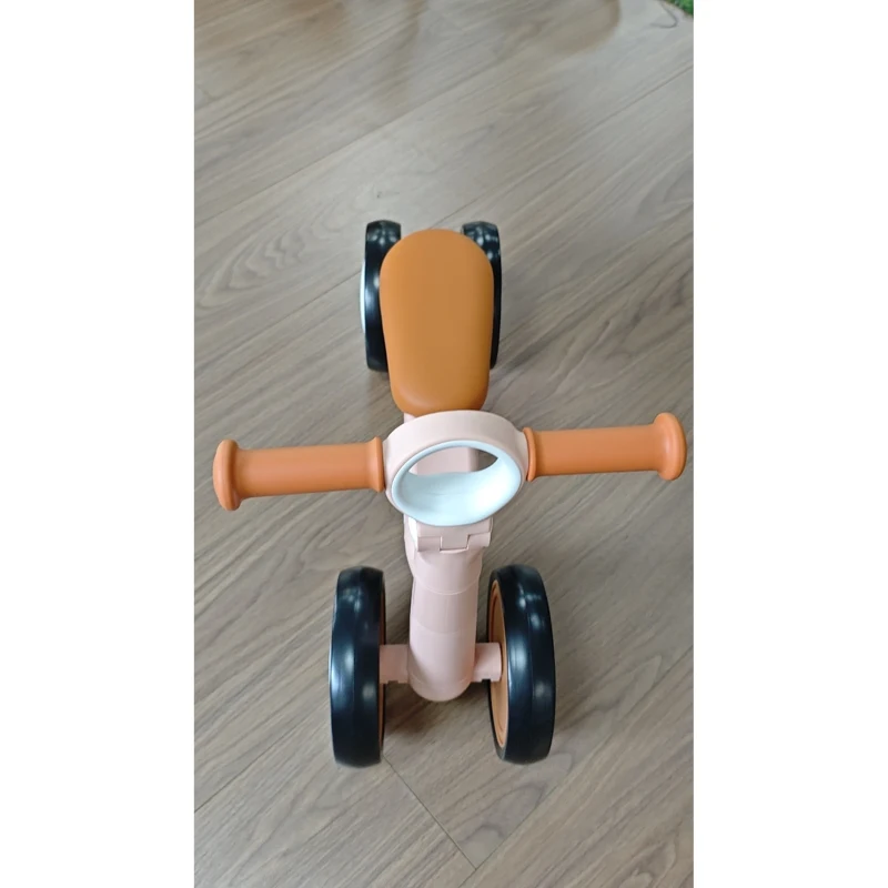 AIYAPLAY Kinder Laufrad Klappbar leicht Lauflernrad mit EVA-Rädern Höhenverstellbarer Sitz Aluminiumrahmen 1-3 Jahre Rosa