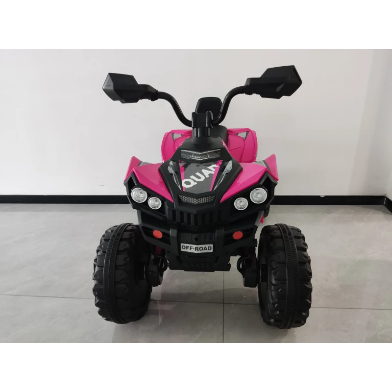 AIYAPLAY 24V 2 Seater Electric Quad Bike for Kids, Ride On Car ATV Toy w/ Forward Backward, for Boys Girls 3-8 Years, Pink
