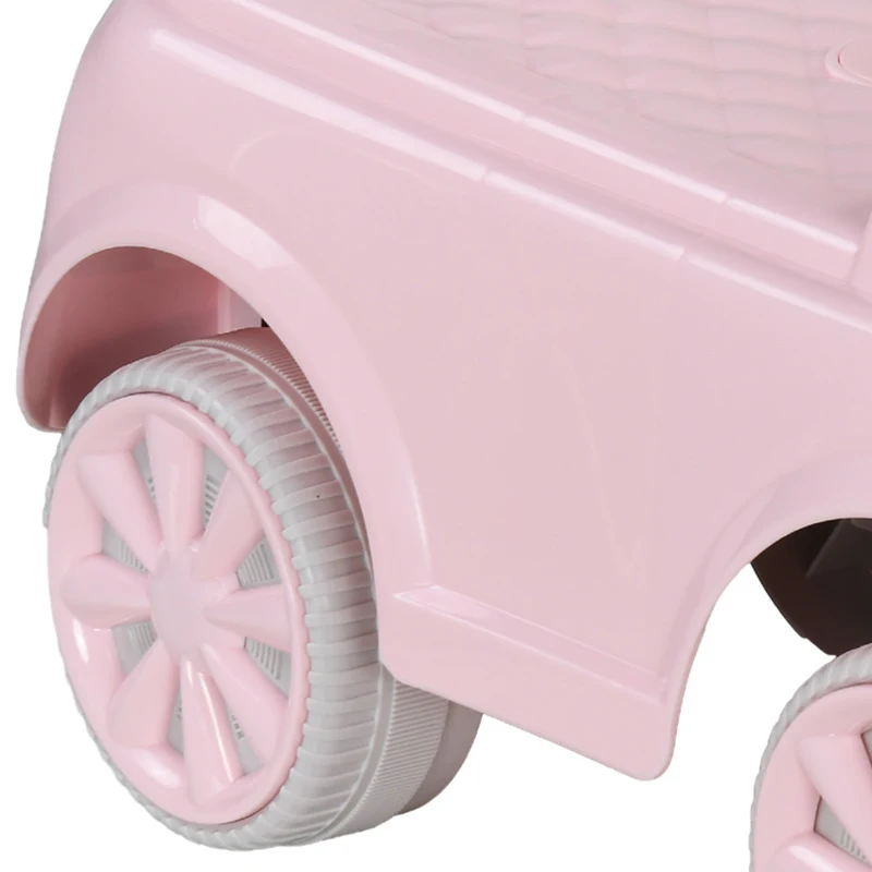 AIYAPLAY Foot To Floor Ride On Car Sliding Car w/ Air Horn, Anti-Over-Backwards, 18 to 36 Months - Pink